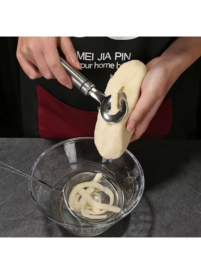 صانع المعكرونة اليدوي وآلة قطع النودلز، ماكينة معكرونة يدوية 1 قطعة للطهي المنزلي - Image 2